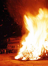 Hoguera de Navidad